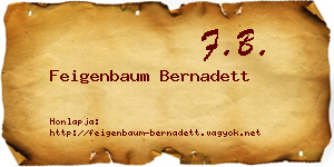 Feigenbaum Bernadett névjegykártya